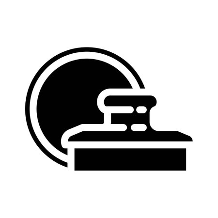 wax applicator hair salon glyph icon vector illustrationのイラスト素材