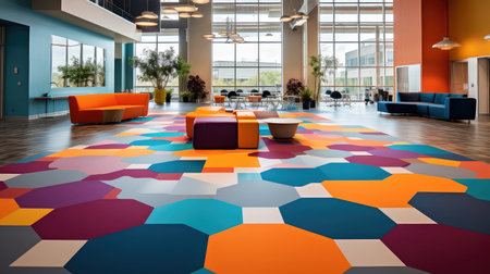 corporate floor office buildingの素材