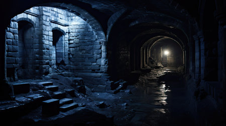 medieval gothic castle buildingの素材