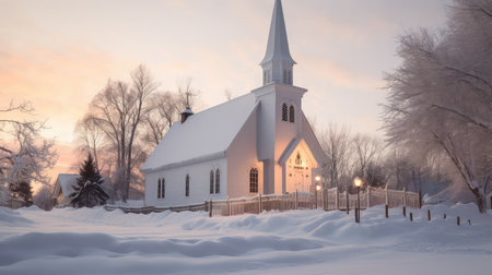 stained exterior church buildingの素材