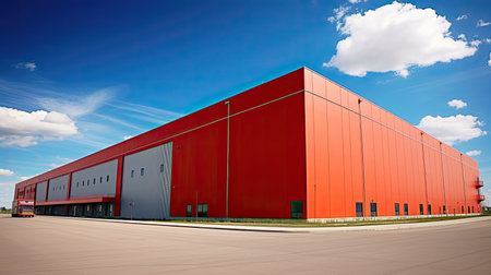 facility storage warehouse buildingの素材