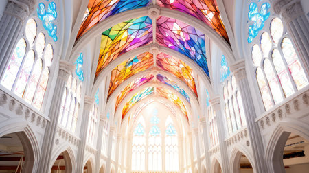 faith white church buildingの素材