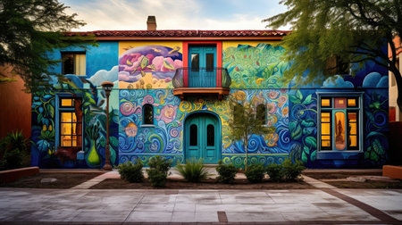 regal wall mansion buildingの素材