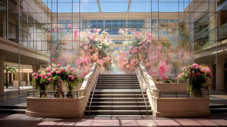 fashion market mall buildingの素材