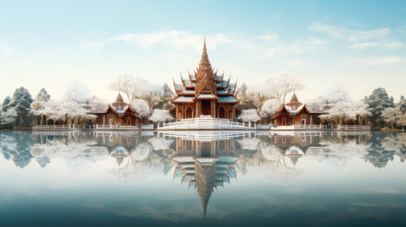 spiritual destination temple buildingの素材