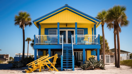 relaxation summer bungalow buildingの素材