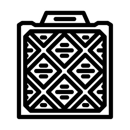 air filter ventilation line icon vector illustrationのイラスト素材