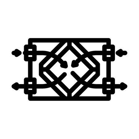 heat recovery ventilation hrv line icon vector illustrationのイラスト素材