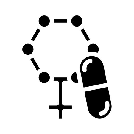 hormones medicines pharmacy glyph icon vector illustrationのイラスト素材