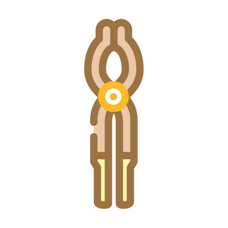 tongs blacksmith metal color icon vector illustrationのイラスト素材