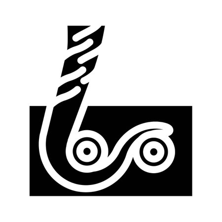 forming blacksmith metal glyph icon vector illustrationのイラスト素材