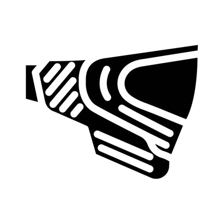 mask paintball game glyph icon vector illustrationのイラスト素材