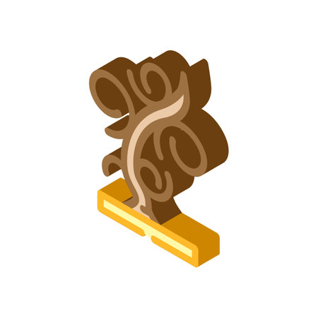 metal artist blacksmith isometric icon vector illustrationのイラスト素材