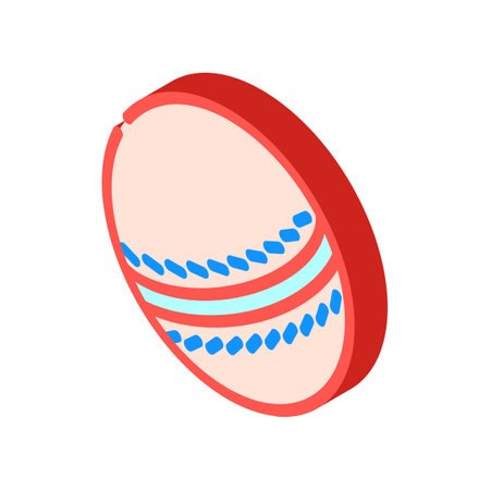 ball croquet game isometric icon vector illustrationのイラスト素材