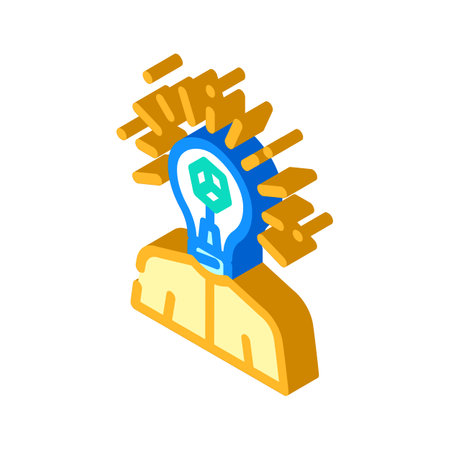innovation seeker tech enthusiast isometric icon vector. innovation seeker tech enthusiast sign. isolated symbol illustrationのイラスト素材