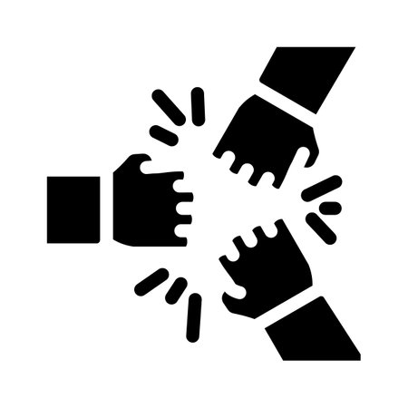 employee relations business process glyph icon vector illustrationのイラスト素材