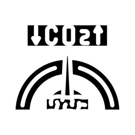 carbon neutral wood pellets glyph icon vector illustrationのイラスト素材