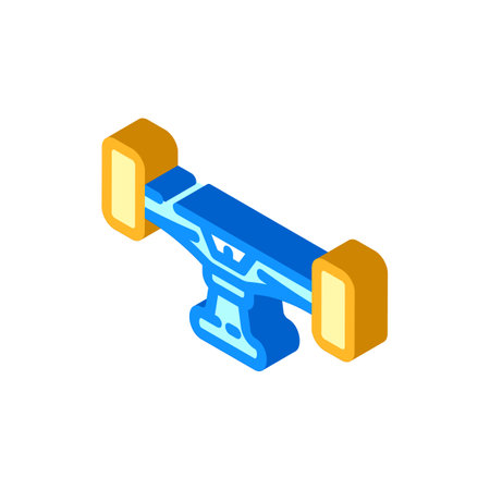 trucks skate sport isometric icon vector illustrationのイラスト素材