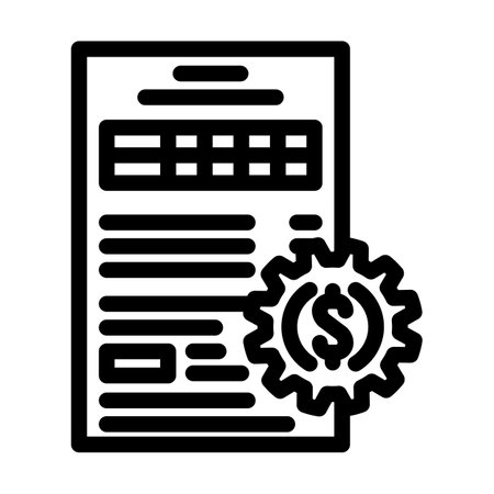 sponsorship management business process line icon vector illustrationのイラスト素材