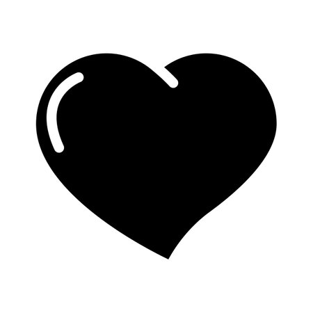 heart symbol love glyph icon vector illustrationのイラスト素材