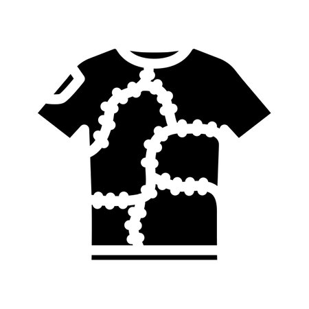 upcycled fashion sustainable glyph icon vector illustrationのイラスト素材