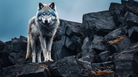 wolf leader blueの素材