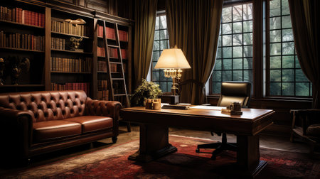 bookshelves private officeの素材