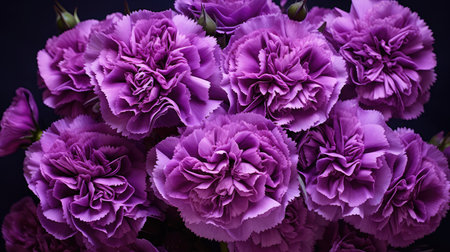 bouquet purple carnationsの素材