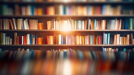 shelves blurred interior bookshelfの素材