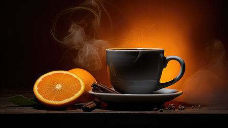 hot orange cupの素材