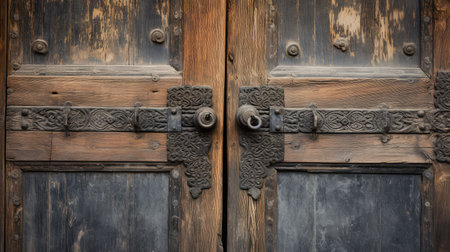 weathered wooden doorsの素材