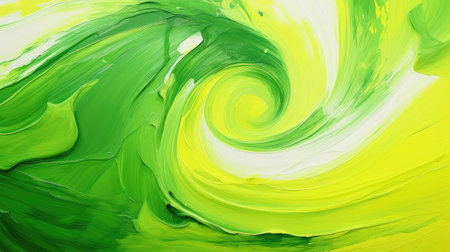 canvas green yellow swirlの素材