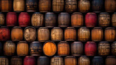 weathered wood barrel textureの素材