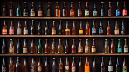 brands empty beer bottleの素材