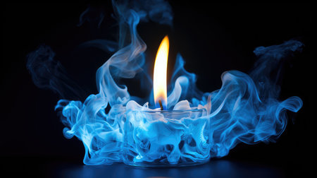 sway flames blueの素材