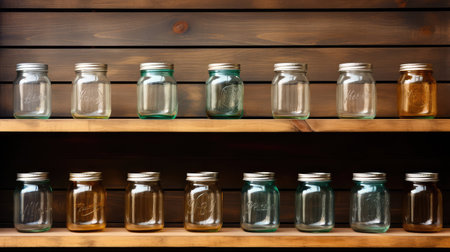 light empty glass jarの素材