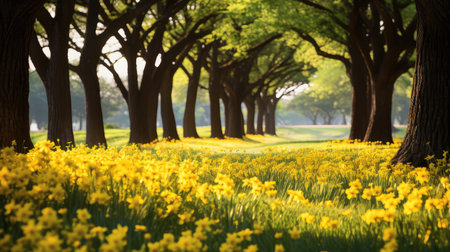 breathtaking yellow floralの素材