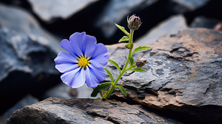 rocky flower blueの素材