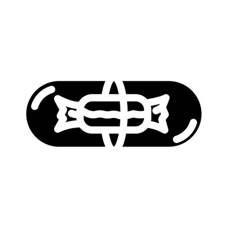 the placebo effect unsolved mystery glyph icon vector illustrationのイラスト素材