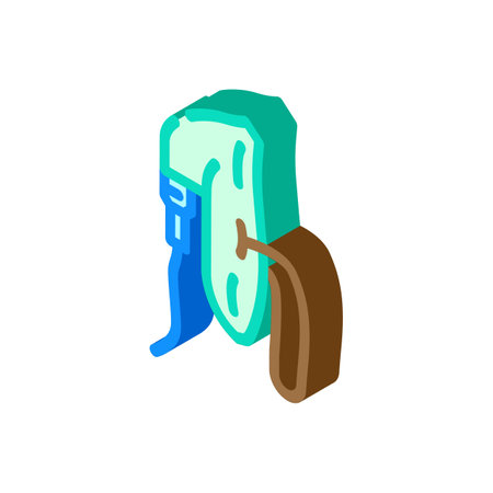 oxygen mask ambulance isometric icon vector illustrationのイラスト素材