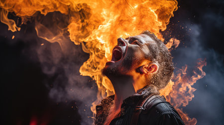 spectacle fire breathingの素材