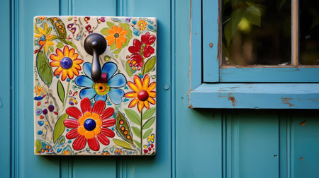 colorful door plateの素材