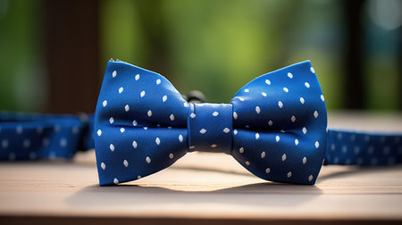 photo blue bow tieの素材