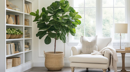 decor plants in roomの素材