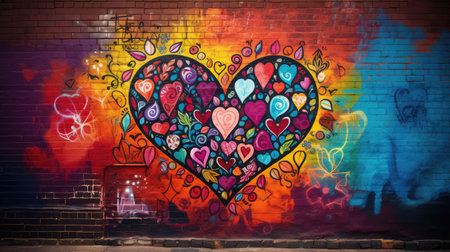 brick heart wallの素材