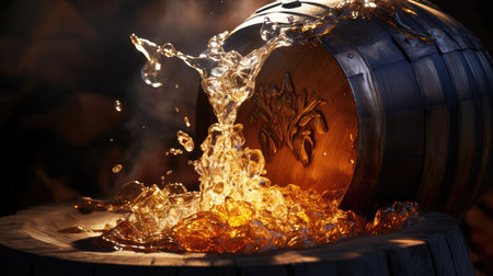 beer wooden kegの素材