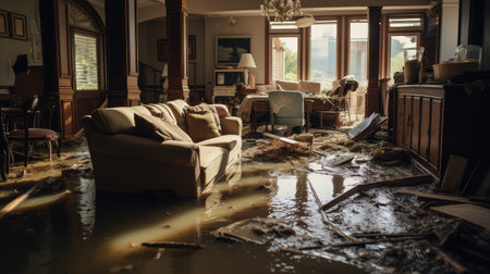 damage house floodedの素材