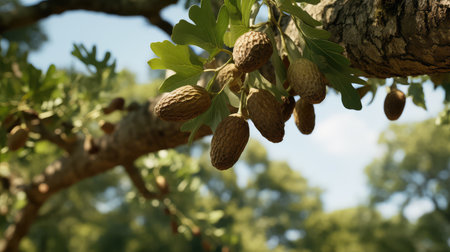 smooth oak tree textureの素材