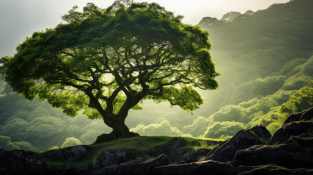 forest isolated treeの素材
