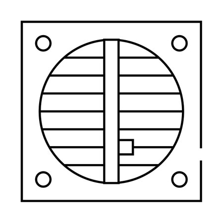 ventilation repair line icon vector isolated illustrationのイラスト素材